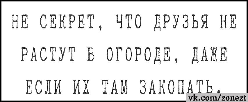 нв СЕКРЕТ что друзья нв РАСТУТ в огорода ДАЖЕ ЕСЛИ их ТАМ 3АК0ПёЕЭд