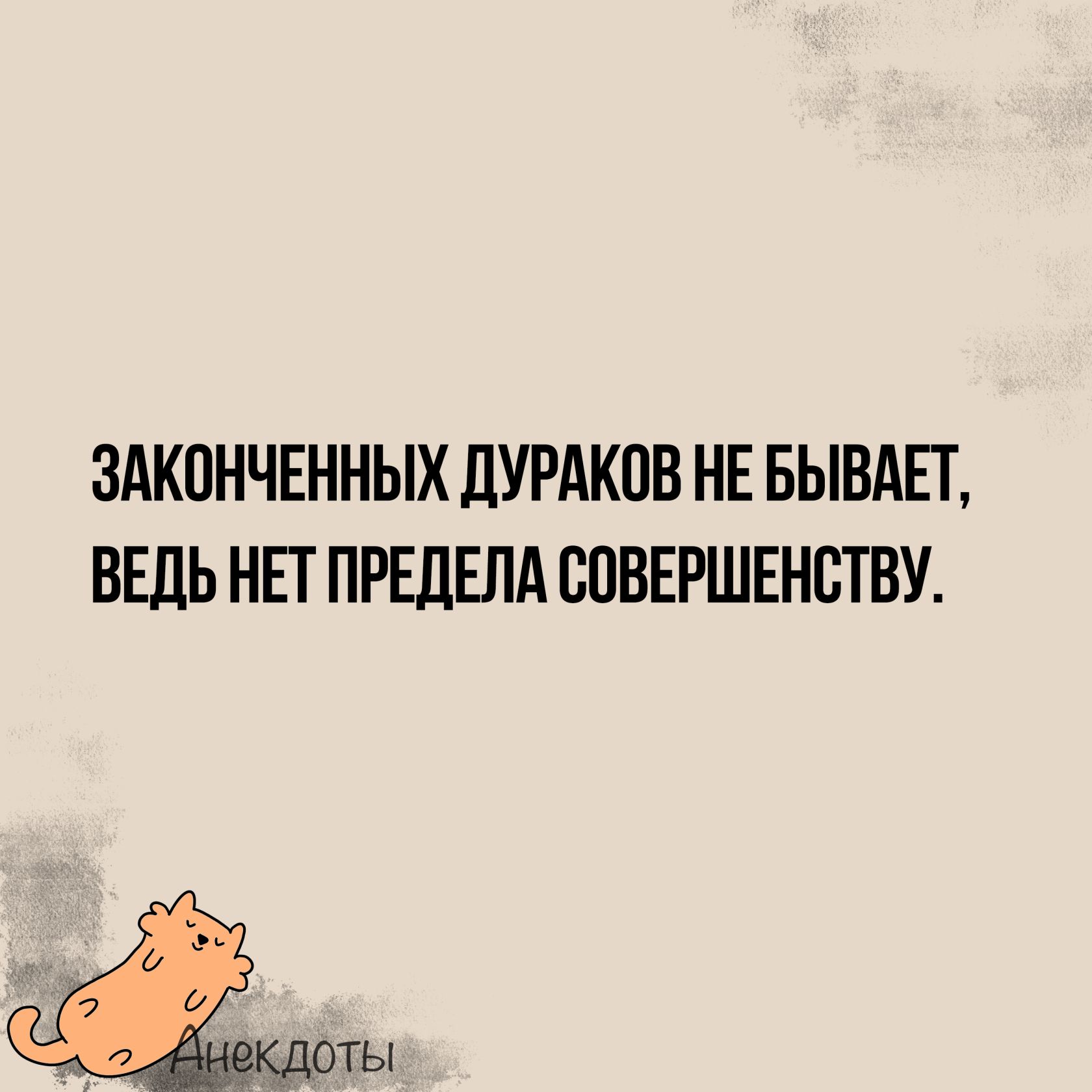 ЗАКОНЧЕННЫХ ДУРАКОВ НЕ БЫВАЕТ ВЕДЬ НЕТ ПРЕДЕЛА СОВЕРШЕНСТВУ