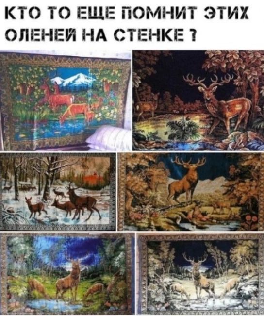 КТО ТО ЕЩЕ ПОМНИТ ЭТИХ ОЛЕНЕЙ НА СТЕНКЕ 3