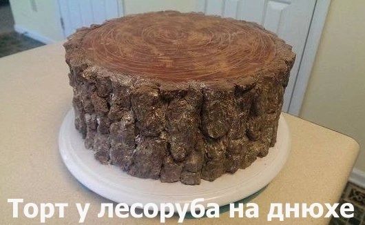Торт у лесоруба на днюхе