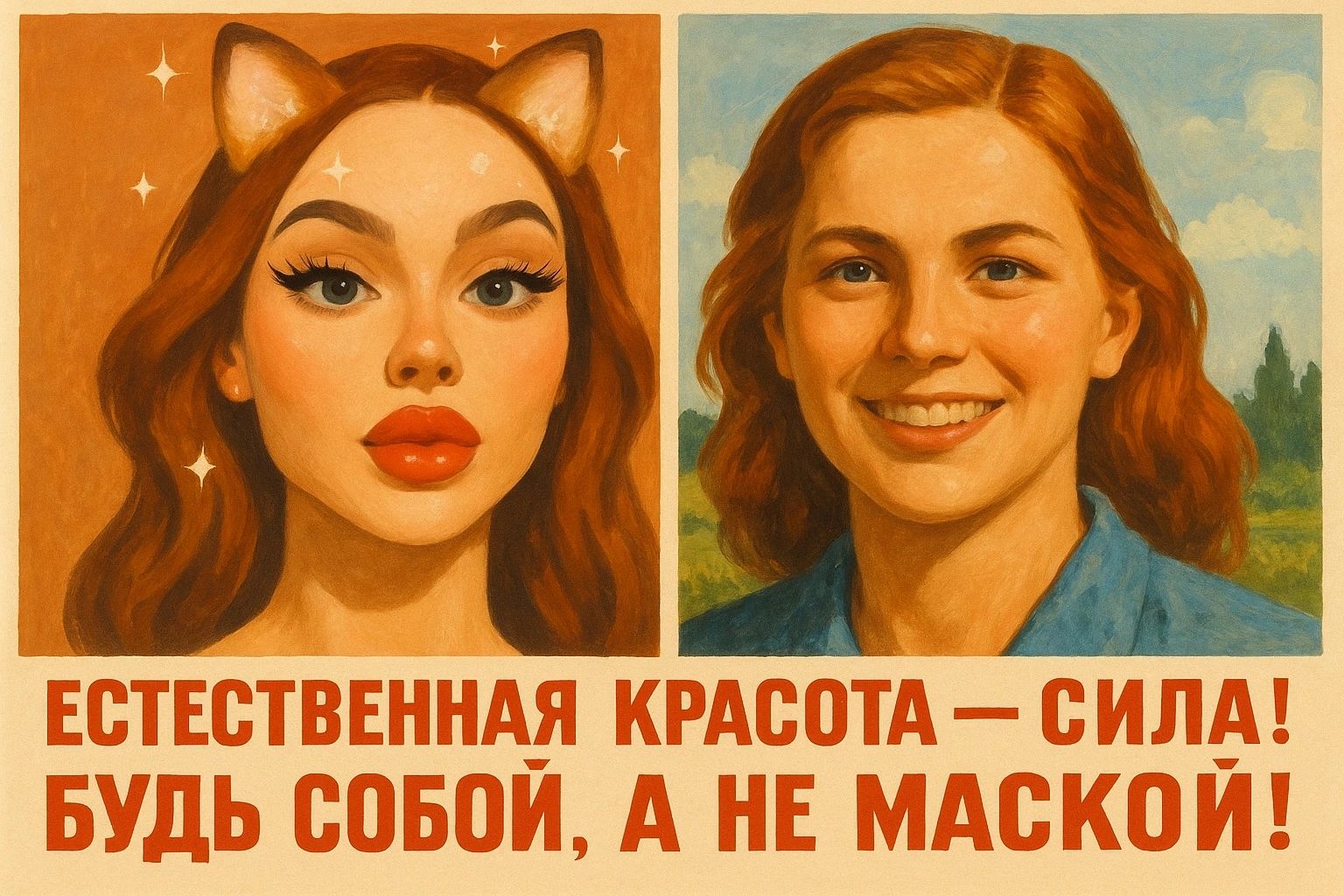 ЕСТЕСТВЕННАЯ КРАСОТА — СИЛА! БУДЬ СОБОЙ, А НЕ МАСКОЙ!