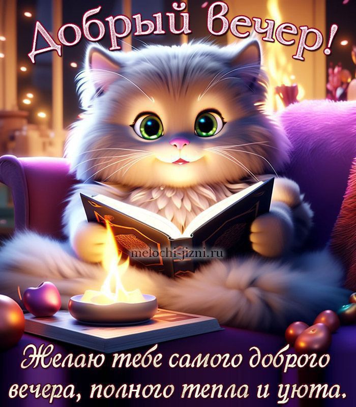 Добрый вечер!
Желаю тебе самого доброго вечера, полного тепла и уюта.