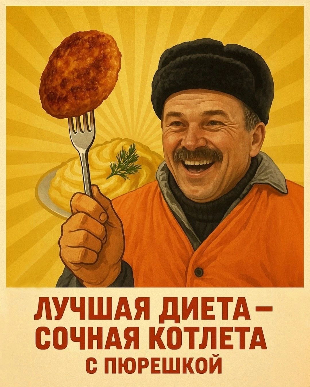 ЛУЧШАЯ ДИЕТА – СОЧНАЯ КОТЛЕТА С ПЮРЕШКОЙ