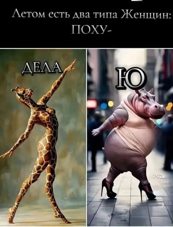 Летом есть два типа Женщин: ПОХУ- ДЕЛА Ю