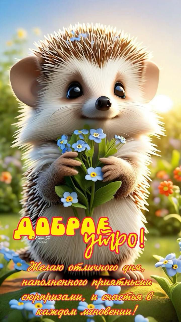 ДОБРОЕ УТРО!
Желаю отличного дня, наполненного приятными сюрпризами, и счастья в каждом мгновении!