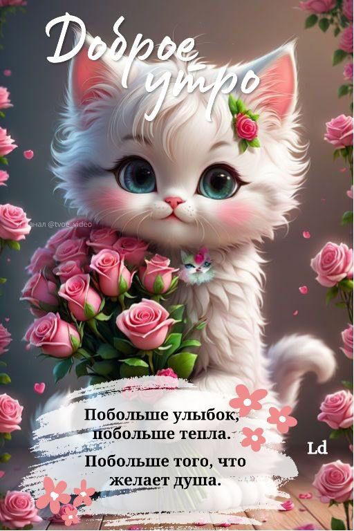 Доброе утро
Побольше улыбок; побольше тепла. Побольше того, что желает душа.