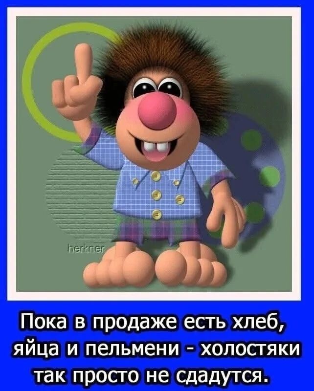 Пока в продаже есть хлеб, яйца и пельмени - холостяки так просто не сдадутся.