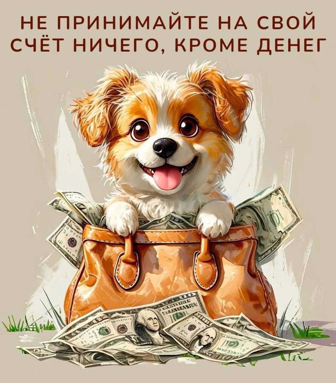 НЕ ПРИНИМАЙТЕ НА СВОЙ СЧЁТ НИЧЕГО, КРОМЕ ДЕНЕГ