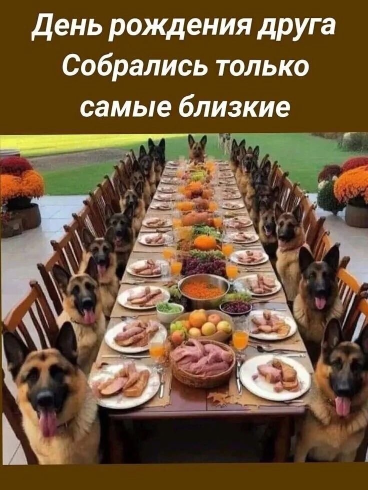 День рождения друга
Собрались только самые близкие