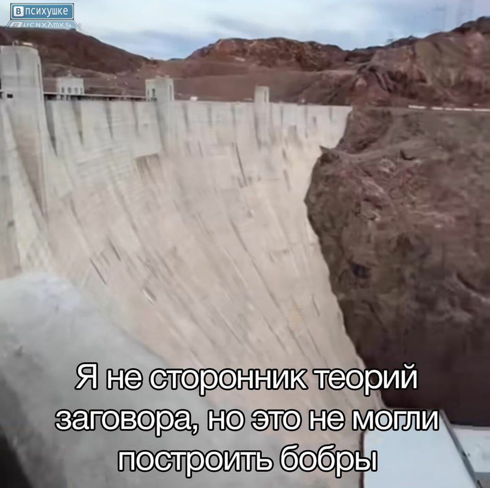 Я не сторонник теорий заговора, но это не могли построить бобры