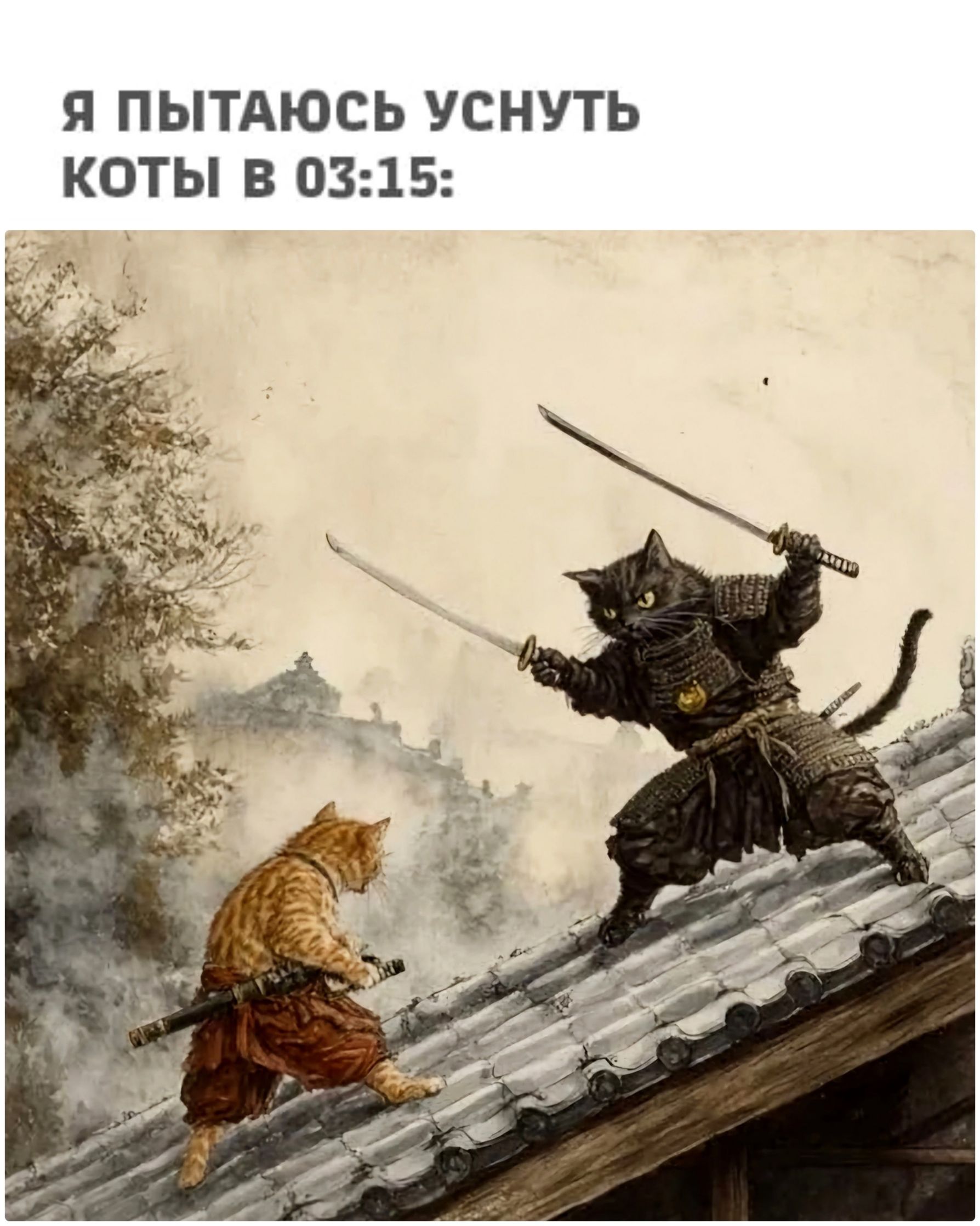 Я ПЫТАЮСЬ УСНУТЬ
Коты в 03:15: