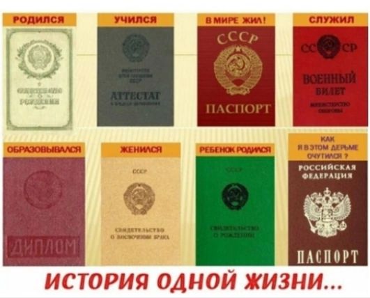 РОДИЛСЯ
УЧИЛСЯ
В МИРЕ ЖИВ! 
СЛУЖИЛ
ОБРАЗОВАЛСЯ
ЖЕНИЛСЯ
РЕБЁНОК РОДИЛСЯ
Как в этом мире оформиться?
Российская Федерация
ИСТОРИЯ ОДНОЙ ЖИЗНИ...