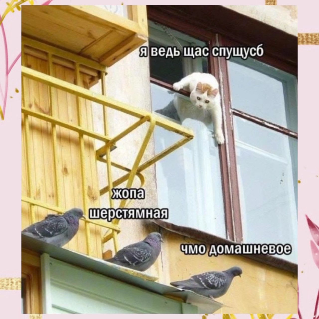 я ведь щас спущусб
жопа шерстяная
чмо домашневое