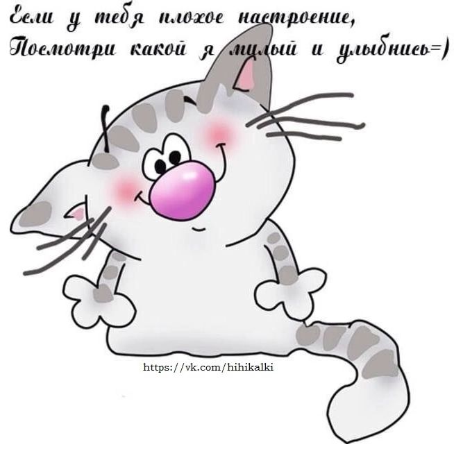Если у тебя плохое настроение, посмотри какой я милый и улыбнись =)
