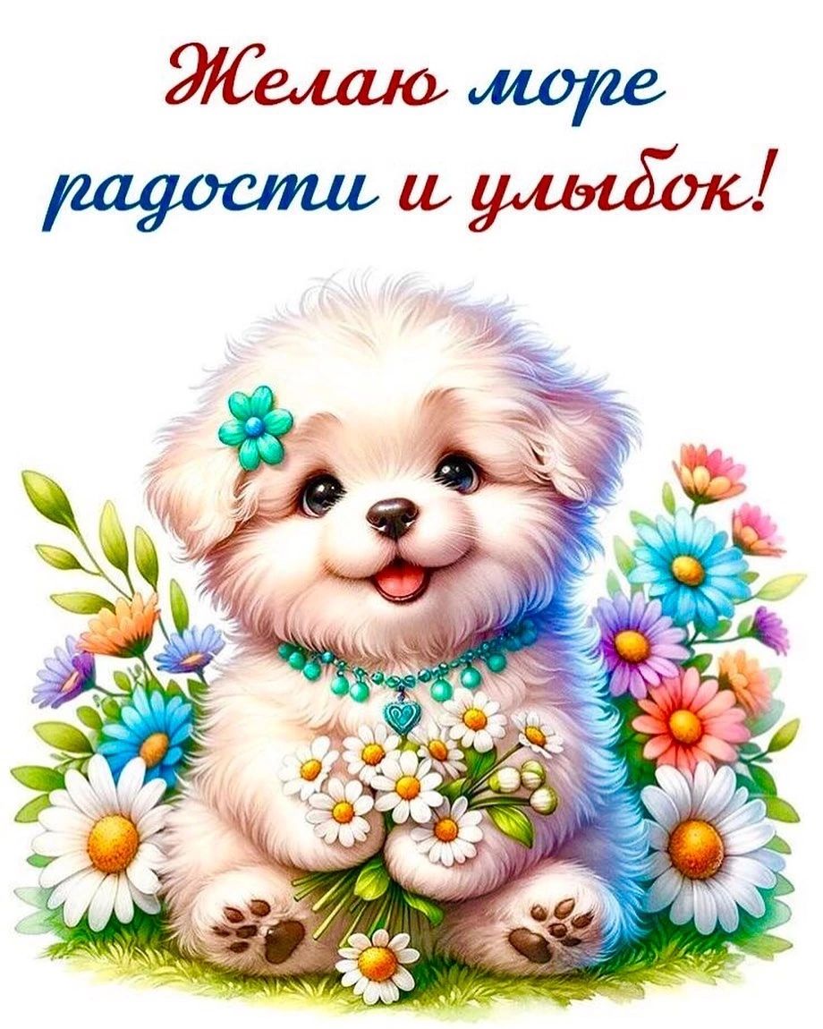 Желаю море радости и улыбок!