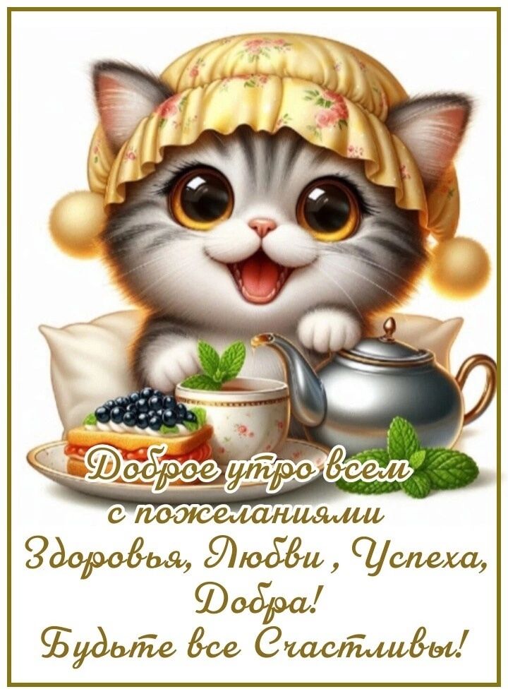 Доброе утро всем с пожеланиями Здоровья, Любви, Успеха, Добра! Будьте все Счастливы!