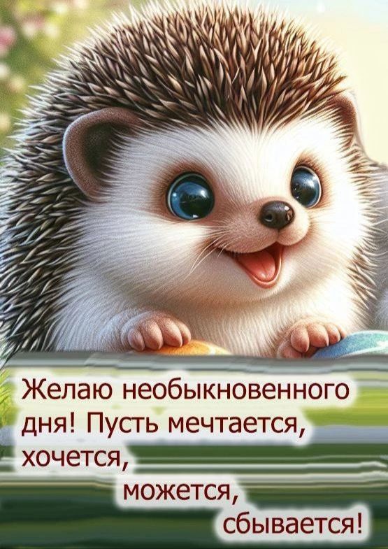 Желаю необыкновенного дня! Пусть мечтается, хочется, может, сбывается!