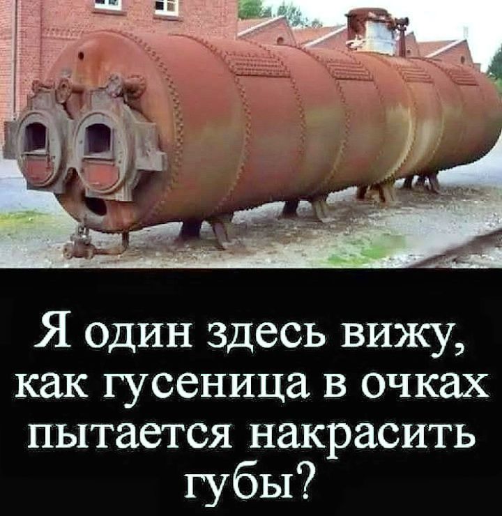Я один здесь вижу, как гусеница в очках пытается накрасить губы?