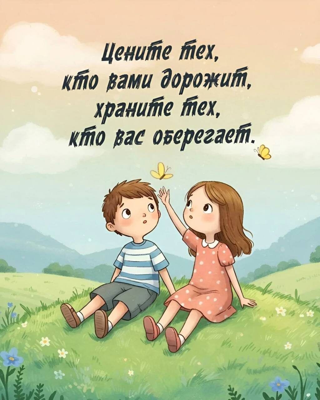 Цените тех, кто вами дорожит, храните тех, кто вас оберегает.
