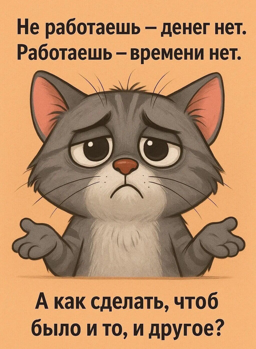 Не работаешь – денег нет. Работаешь – времени нет.
А как сделать, чтобы было и то, и другое?