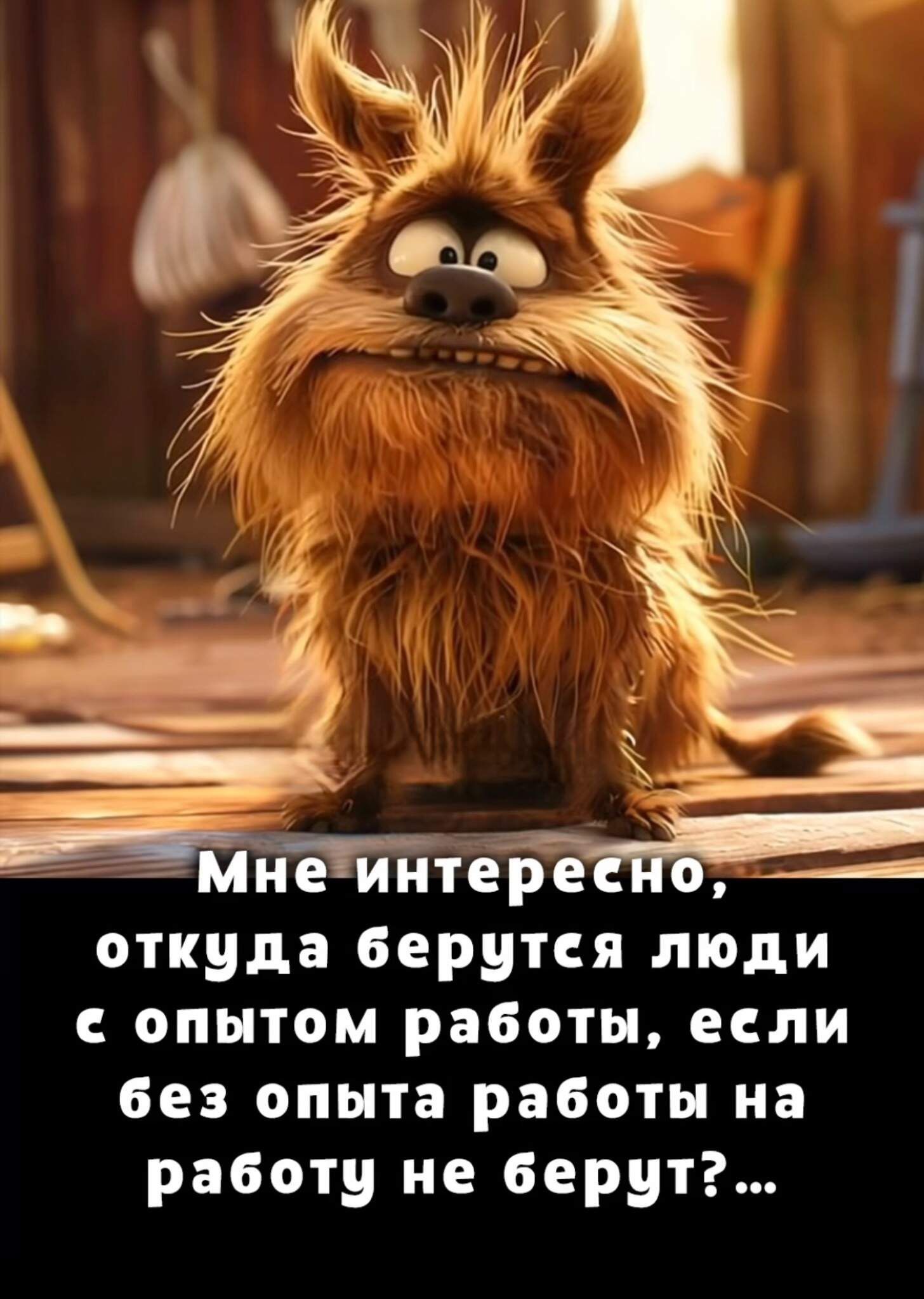 Мне интересно, откуда берутся люди с опытом работы, если без опыта работы на работу не берут?...