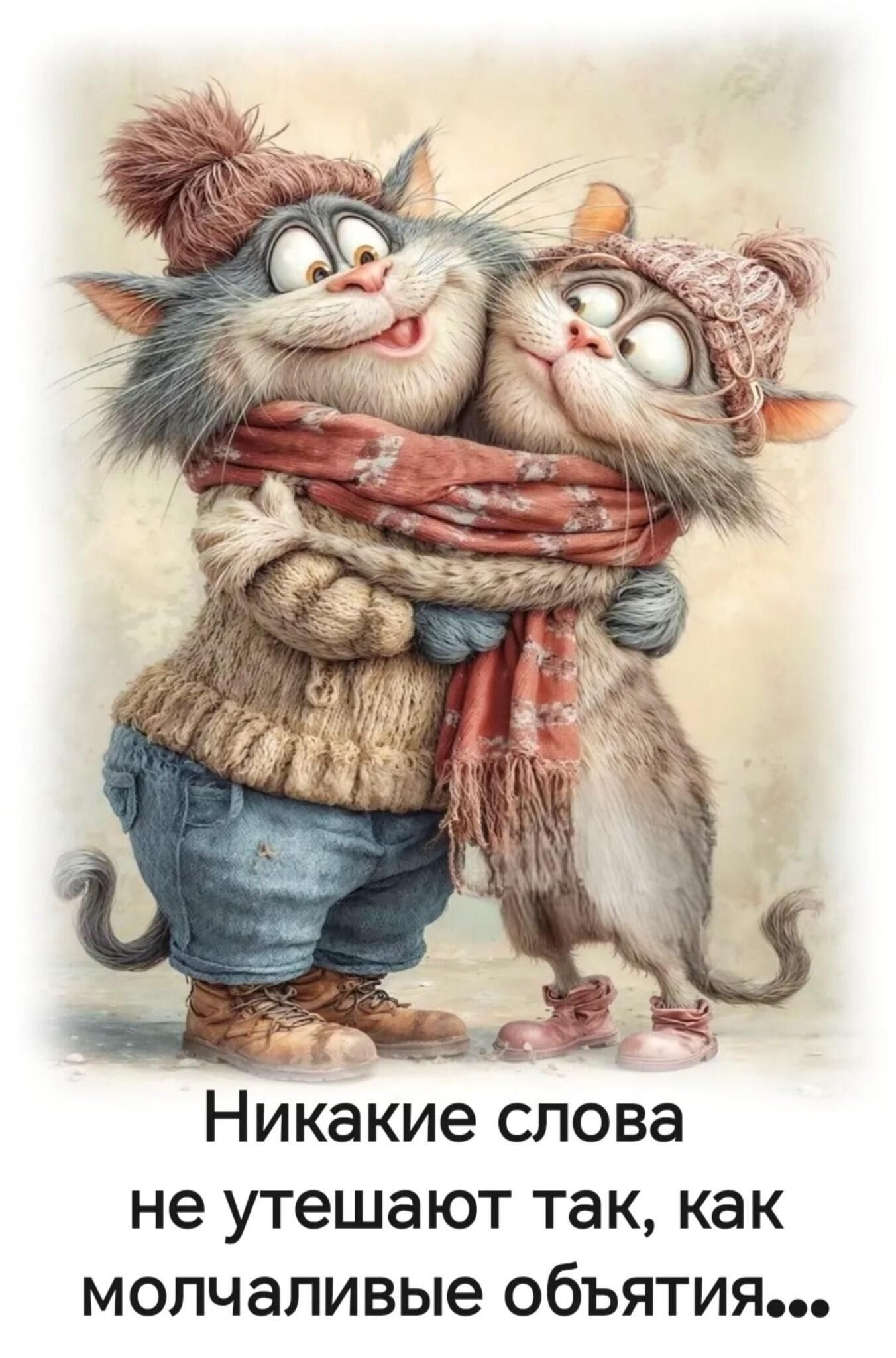 Никакие слова не утешают так, как молчаливые объятия...