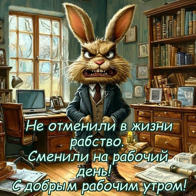 Не отменили в жизни рабство. Сменили на рабочий день! С добрым рабочим утром!