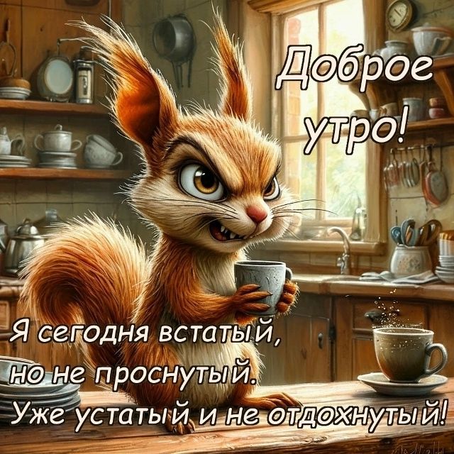 Доброе утро! Я сегодня встать, но не проснувшийся. Уже усталый и не отдохнувший!