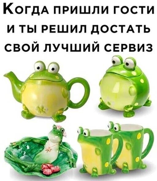 Когда пришли гости и ты решил достать свой лучший сервис