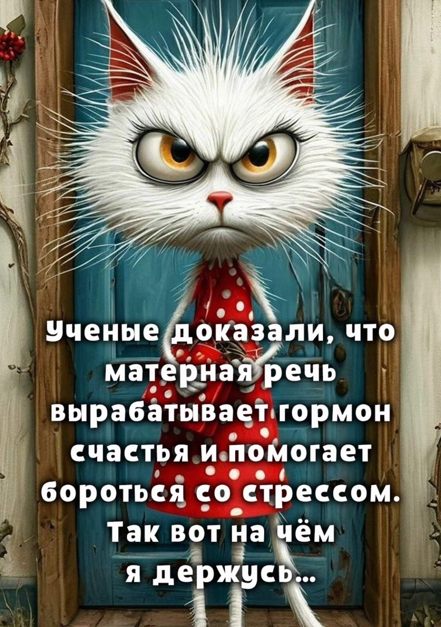 Учёные доказали, что матерная речь вырабатывает гормон счастья и помогает бороться со стрессом. Так вот на чём я держусь...
