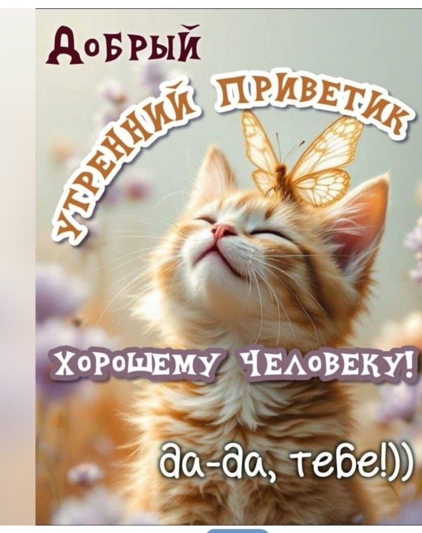Добрый утренний приветик хорошему человеку! аа-ай, тебе!!)