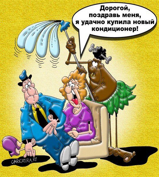 Дорогой, поздравь меня, я удачно купила новый кондиционер!
