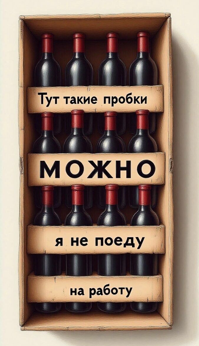 Тут такие пробки можно. Я не поеду на работу