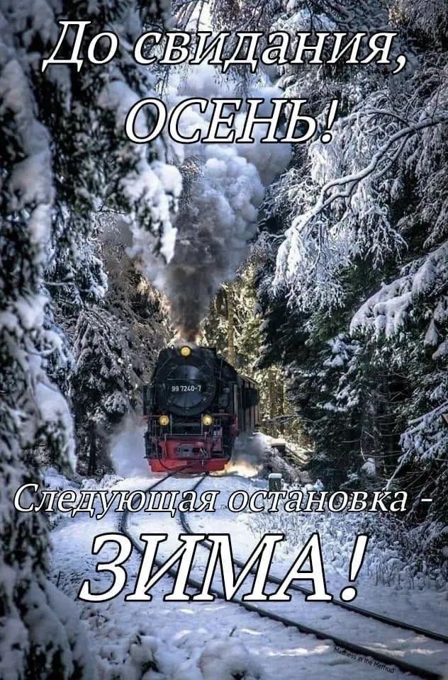 До свидания, ОСЕНЬ! Следующая остановка - ЗИМА!