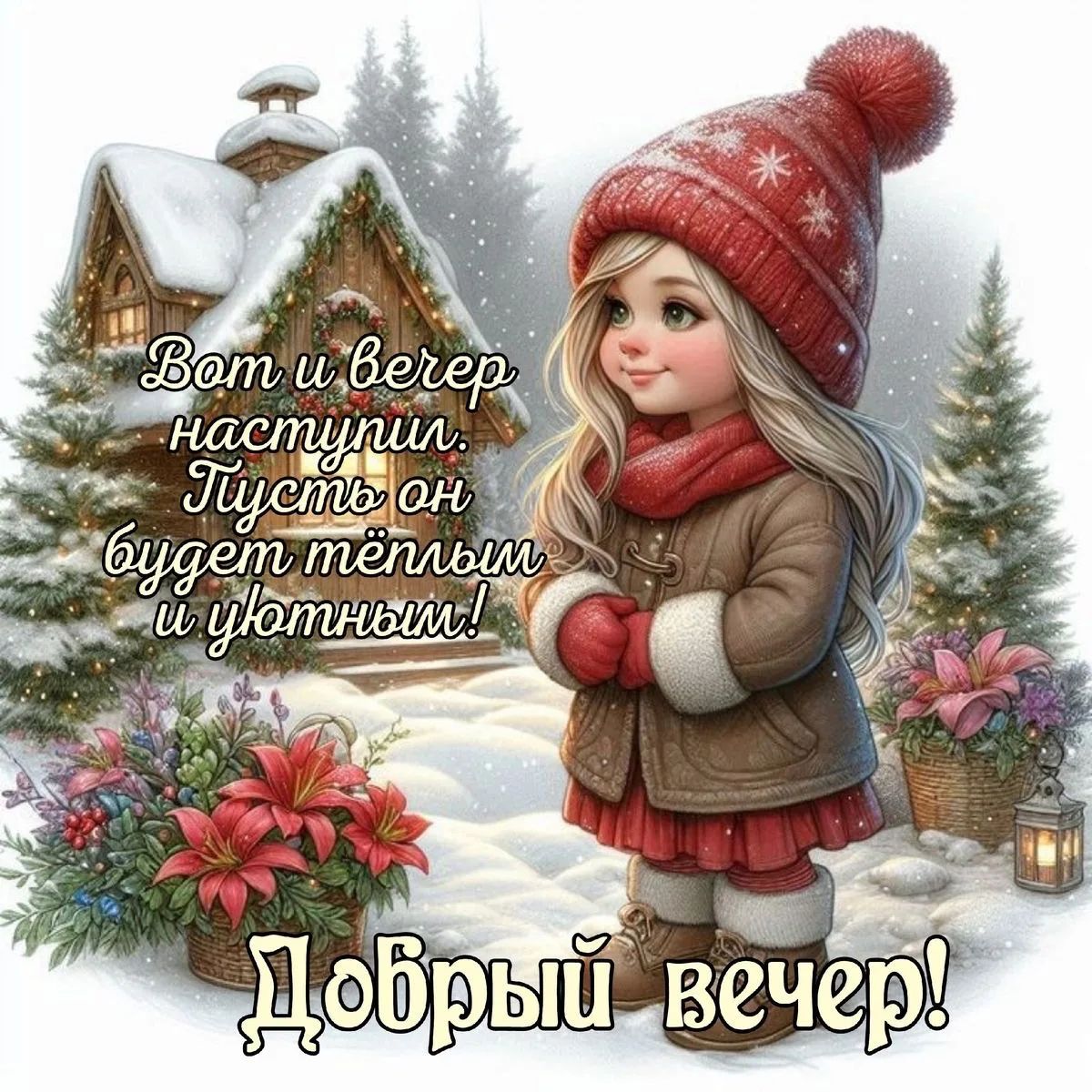 Вот и вечер наступил. Пусть он будет тёплым и уютным! Добрый вечер!