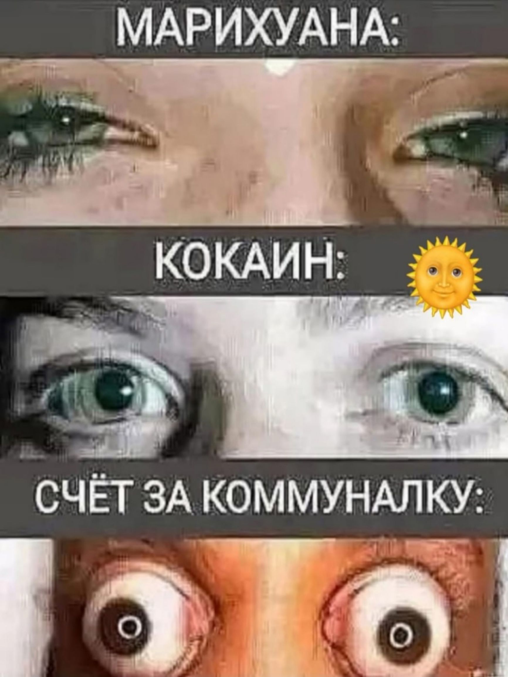 МАРИХУАНА:
КОКАИН:
СЧЁТ ЗА КОММУНАЛКУ: