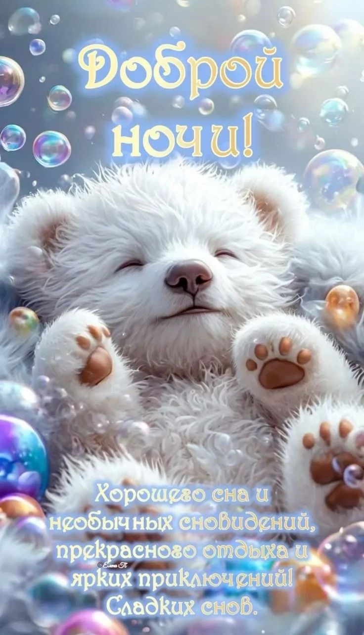Доброй ночи! Хорошего сна и необычных сновидений, прекрасного отдыха и ярких приключений! Сладких снов.