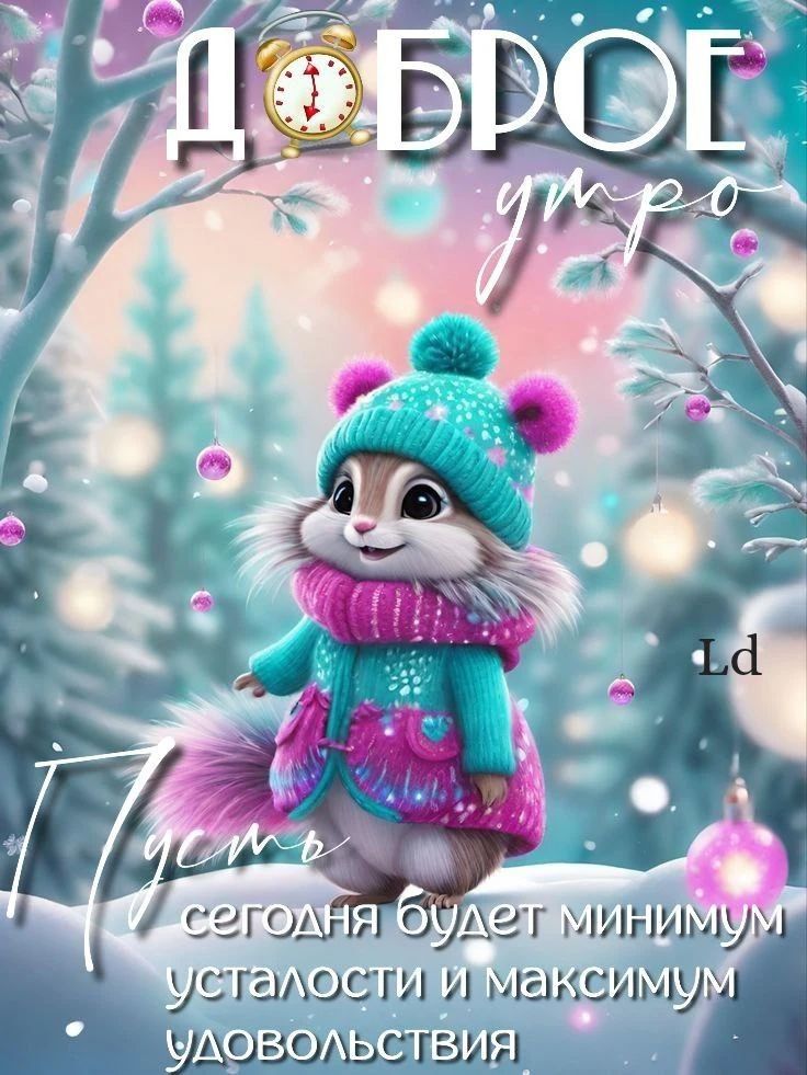 Доброе утро. сегодня будет минимум усталости и максимум удовольствия