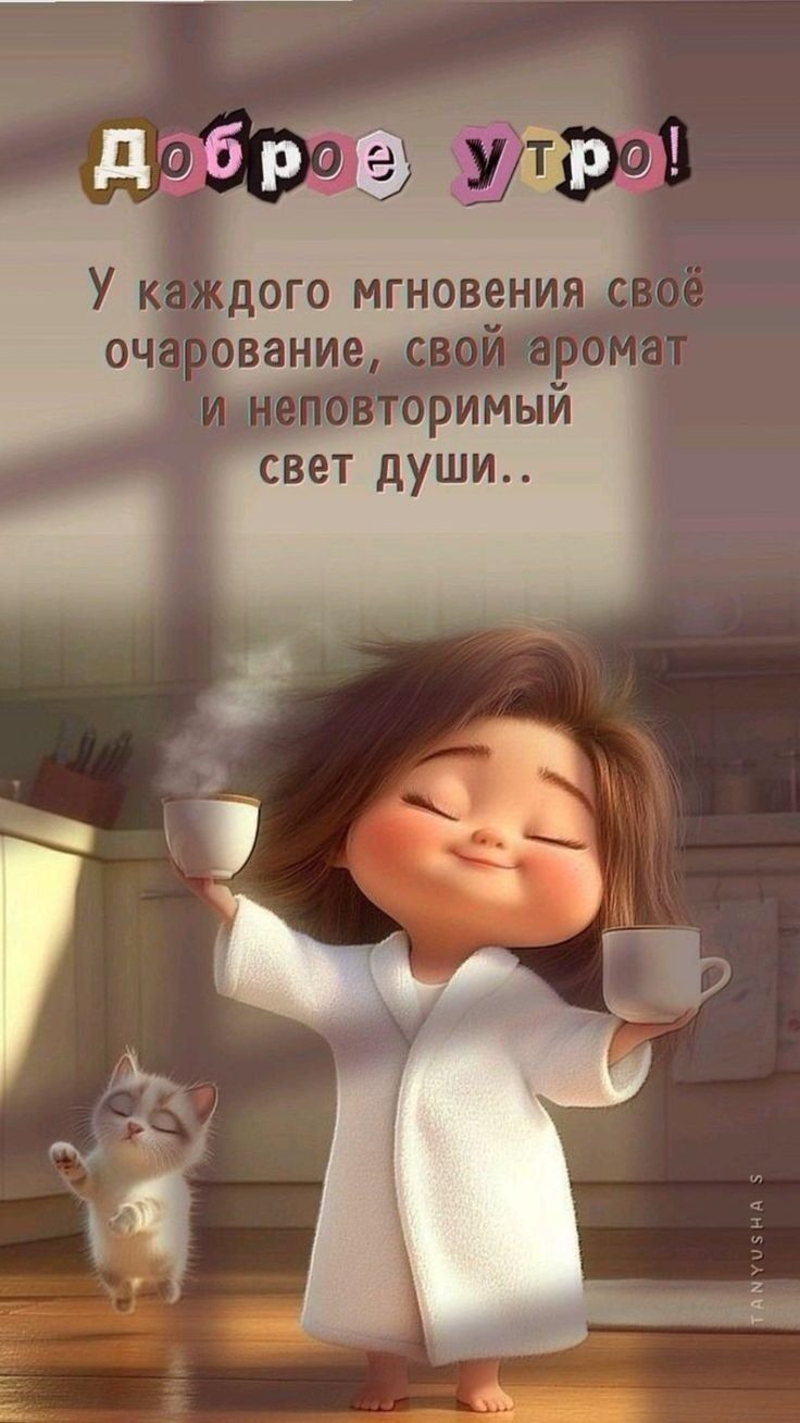 Доброе утро! У каждого мгновения своё очарование, свой аромат и неповторимый свет души..