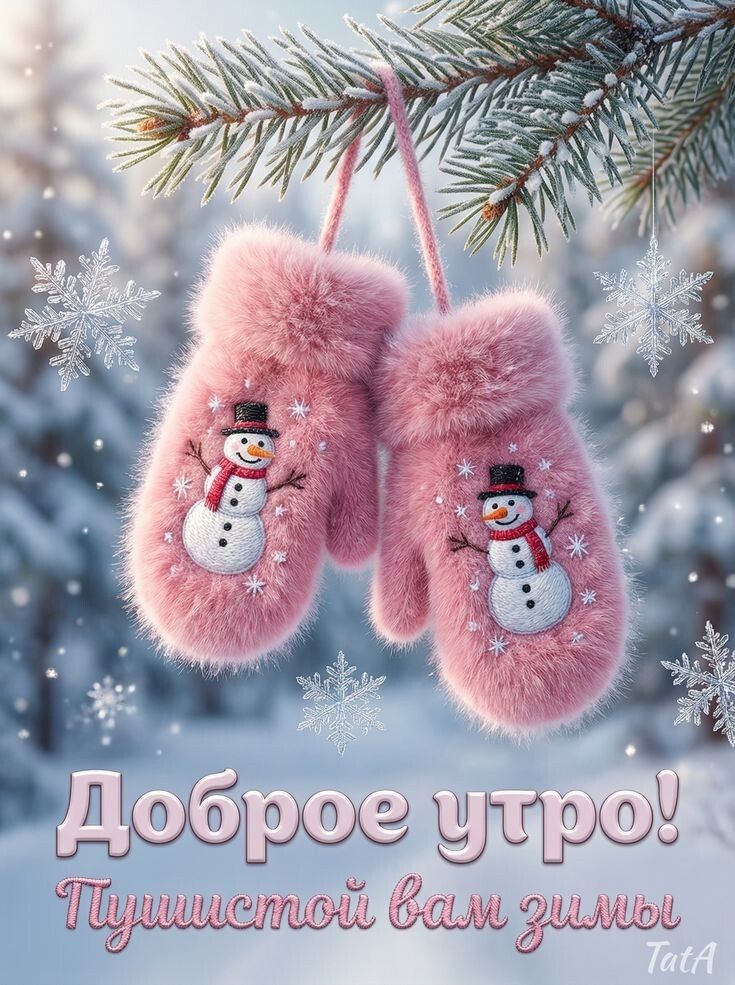 Доброе утро! Пушистой вам зимы