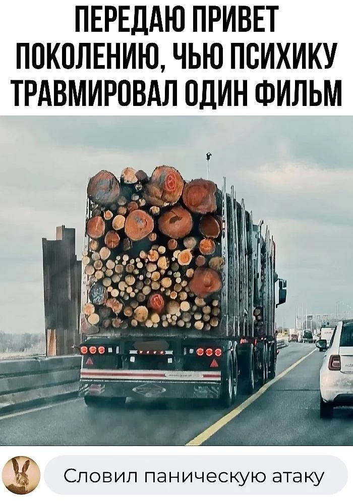 ПЕРЕДАЮ ПРОВЕТ ПОКОЛЕНИЮ, ЧЬЮ ПСИХИКУ ТРАВИРОВАЛ ОДИН ФИЛЬМ
Словил паническую атаку