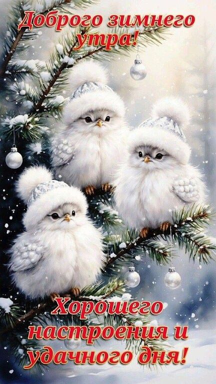 Доброго зимнего утра!
Хорошего настроения и удачного дня!