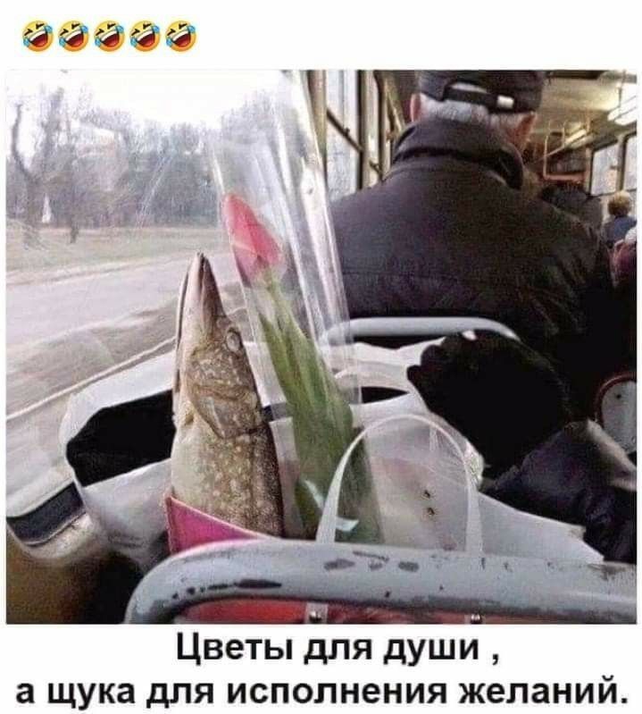Цветы для души , а щука для исполнения желаний.