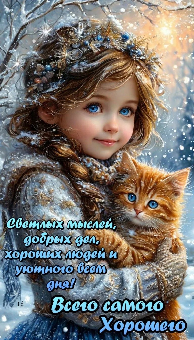Светлых мыслей, добрых дел, хороших людей и уютною всем дня! Всего самого Хорошего