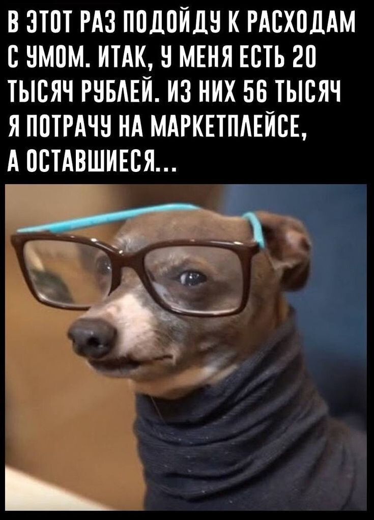 В этот раз подойду к расходам с умом. Итак, у меня есть 20 тысяч рублей. Из них 56 тысяч я потрачу на маркетплейс, а оставшиеся...