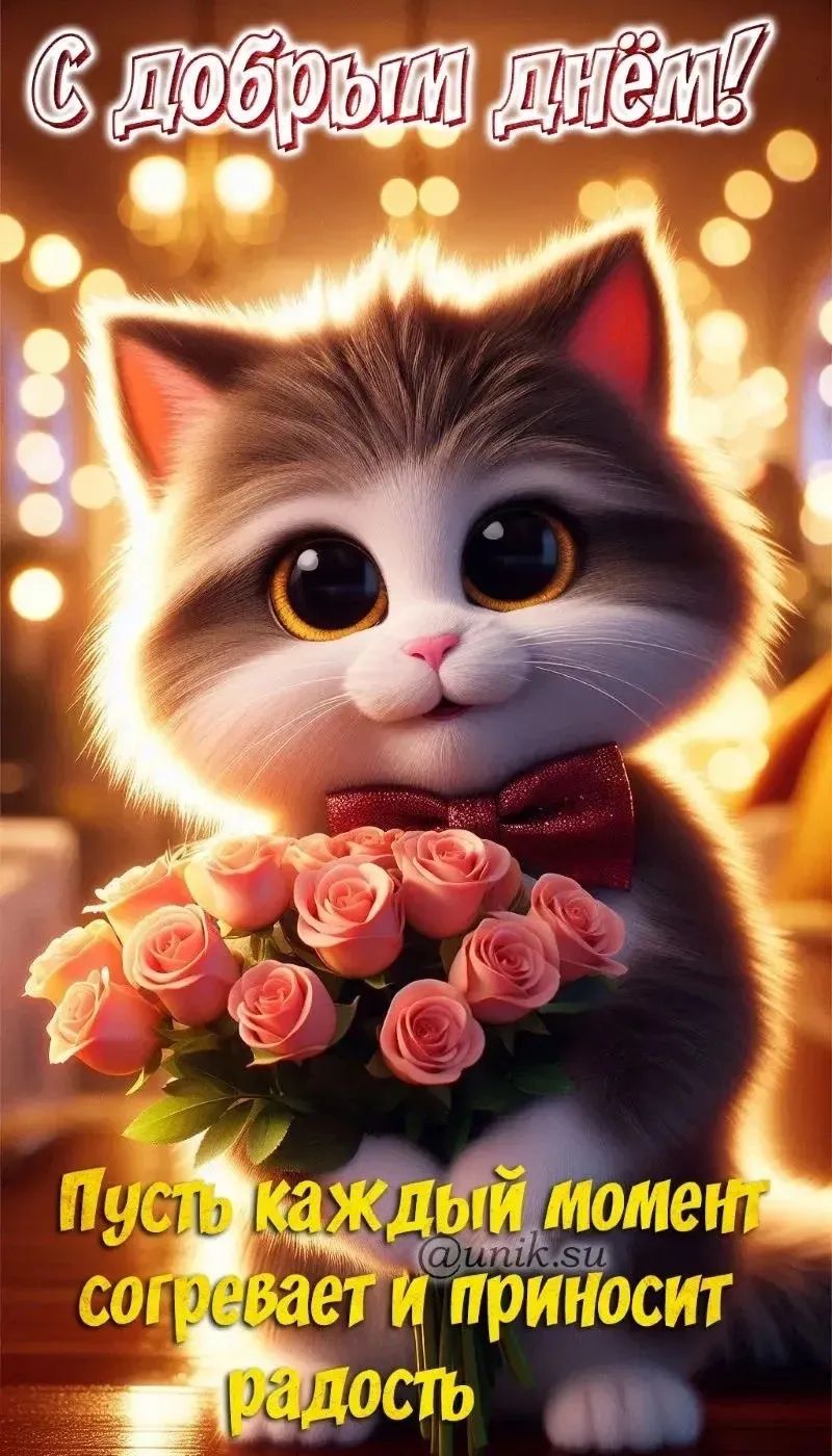 С добрым днём!
Пусть каждый момент согревает и приносит радость