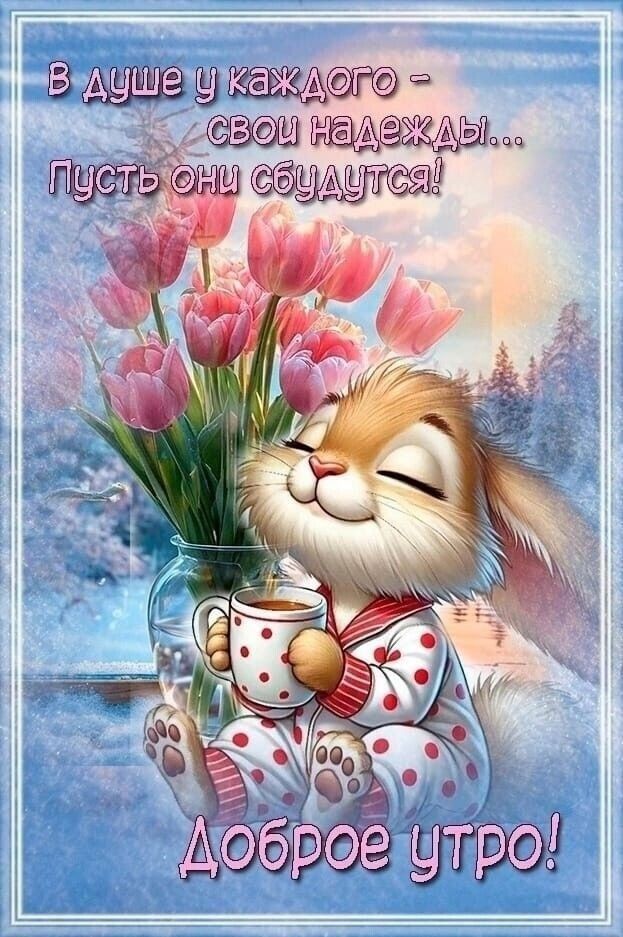 В душе у каждого - свои надежды... Пусть они сбудутся! Доброе утро!