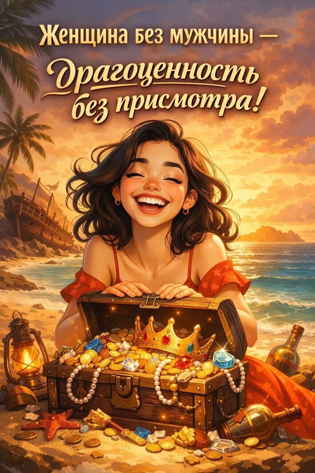 Женщина без мужчины — Драгоценность без присмотра!