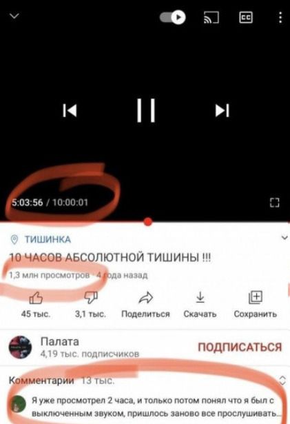 10 ЧАСОВ АБСОЛЮТНОЙ ТИШИНЫ !!!
1,3 млн просмотров
