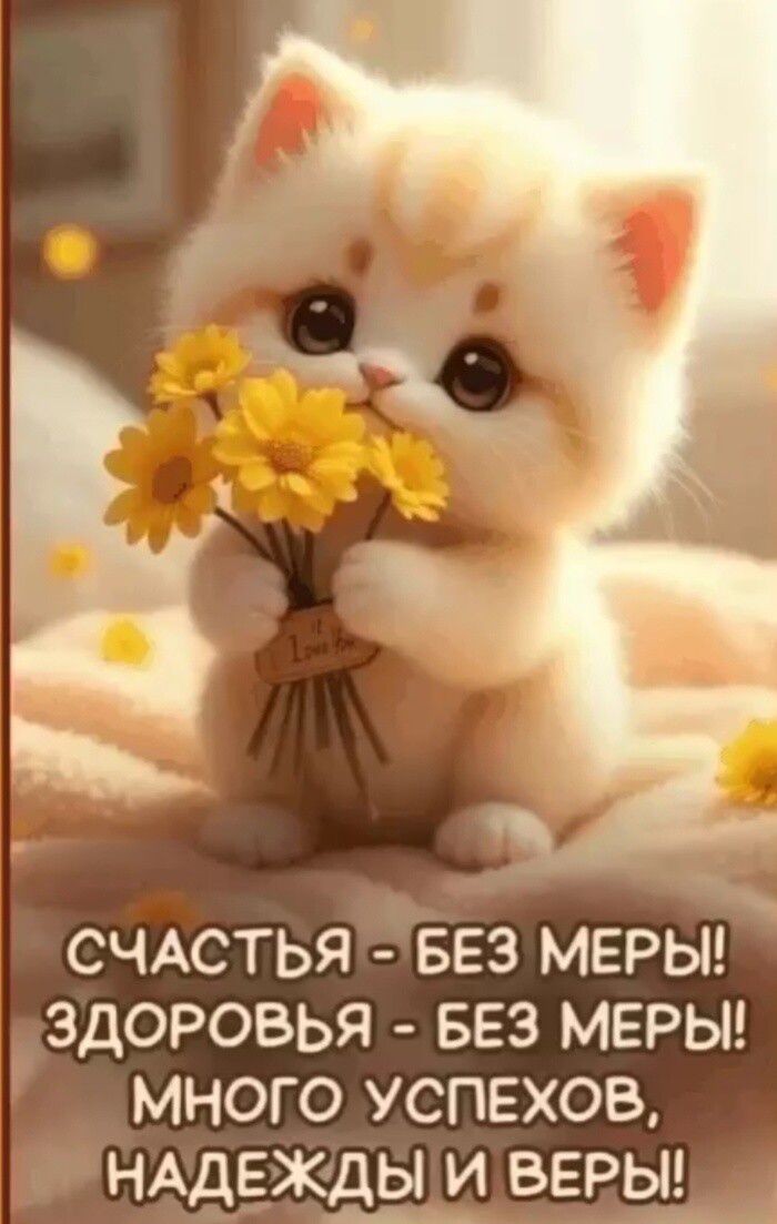 СЧАСТЬЯ - БЕЗ МЕРЫ! ЗДОРОВЬЬЯ - БЕЗ МЕРЫ! МНОГО УСПЕХОВ, НАДЕЖДЫ И ВЕРЫ!